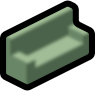 love seat green